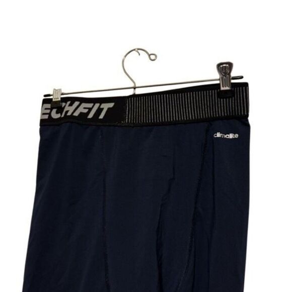 Adidas TechFit Climate Size Large Blue Compression Pants - Picture 6 of 7